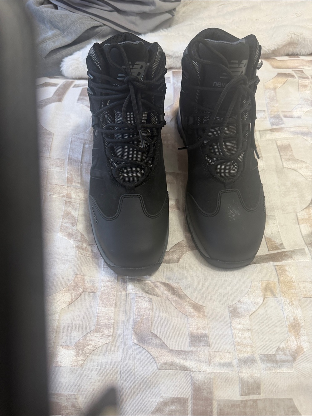 New Balance Men's Black Lace-Up Tactical Boots
